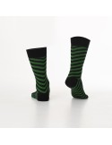 Schwarz-grün gestreifte Herrensocken SM06 – Online-Shop – Boutique